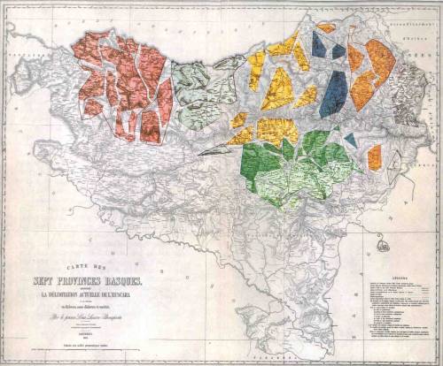 mapa baskických dialektů