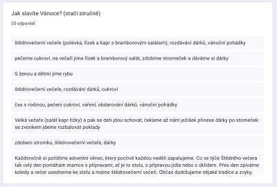  Jak slaví naši respondenti Vánoce?